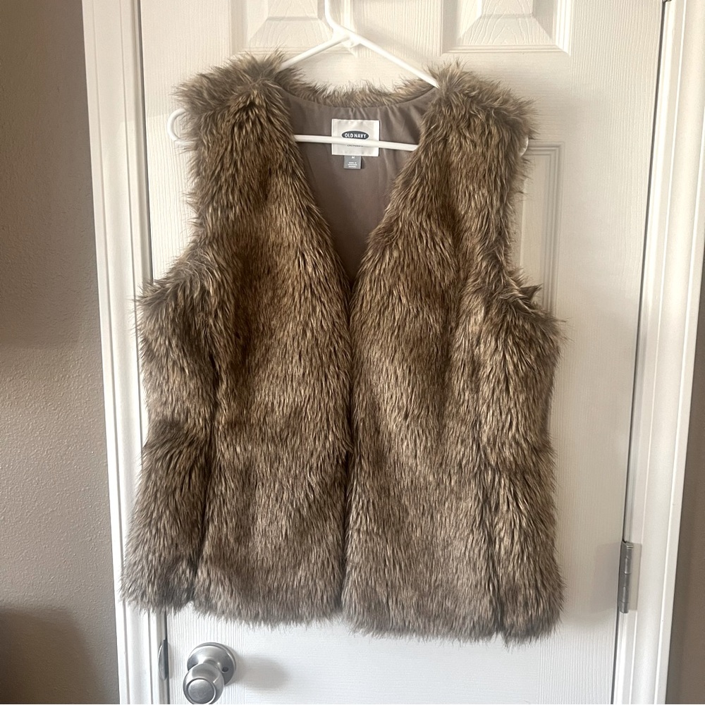 Fur Vest - Old Navy